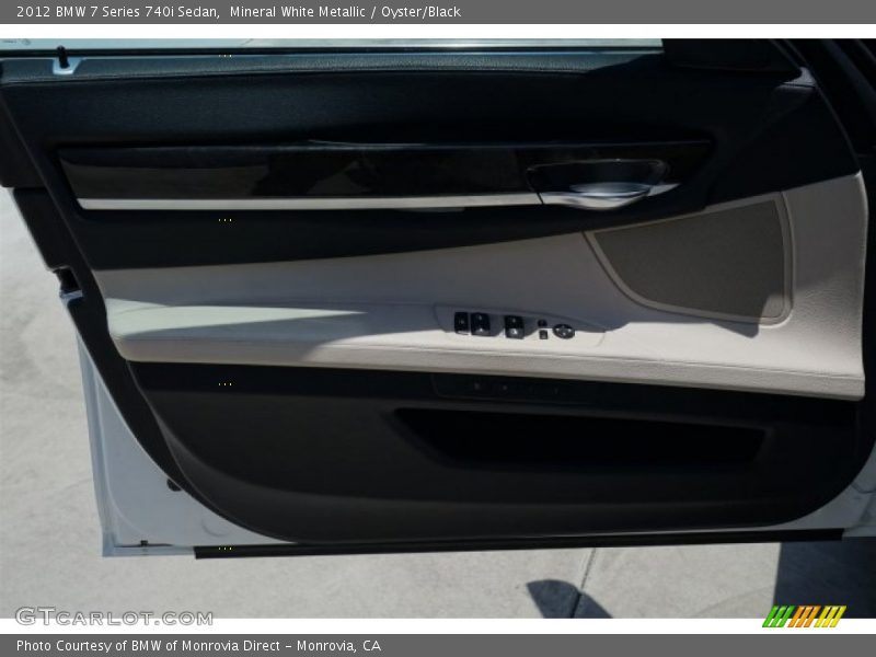 Mineral White Metallic / Oyster/Black 2012 BMW 7 Series 740i Sedan