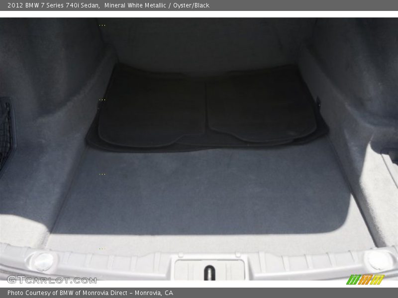 Mineral White Metallic / Oyster/Black 2012 BMW 7 Series 740i Sedan