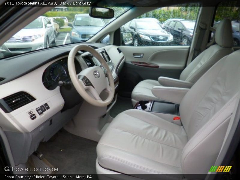 Black / Light Gray 2011 Toyota Sienna XLE AWD