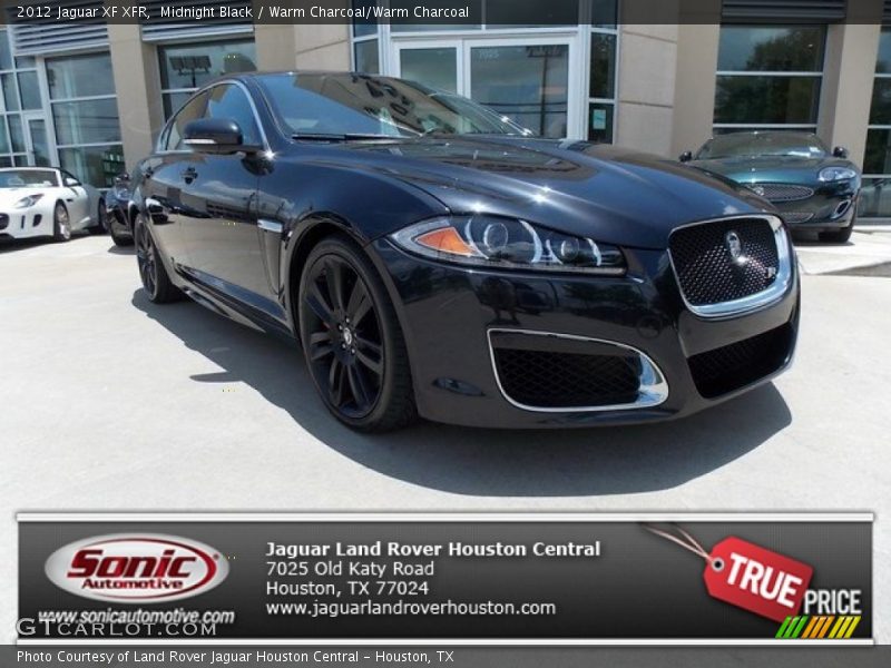 Midnight Black / Warm Charcoal/Warm Charcoal 2012 Jaguar XF XFR