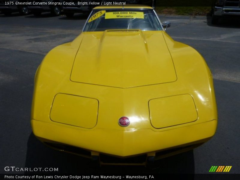  1975 Corvette Stingray Coupe Bright Yellow