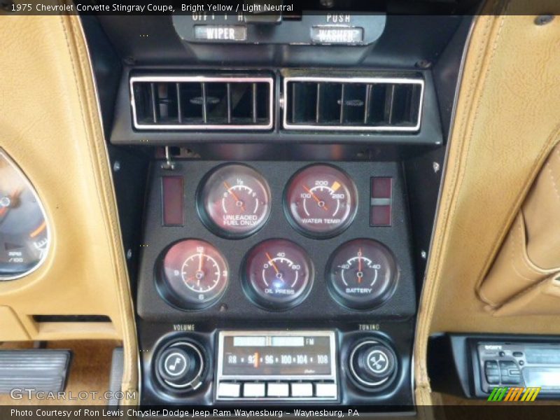  1975 Corvette Stingray Coupe Stingray Coupe Gauges