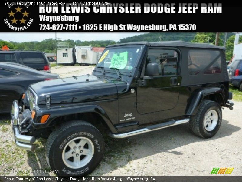 Black / Dark Slate Gray 2006 Jeep Wrangler Unlimited 4x4