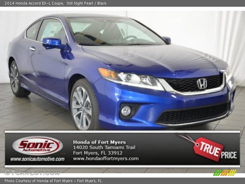 Still Night Pearl / Black 2014 Honda Accord EX-L Coupe