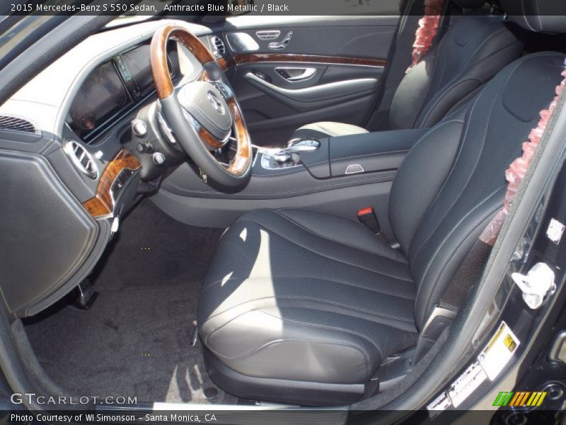 Anthracite Blue Metallic / Black 2015 Mercedes-Benz S 550 Sedan