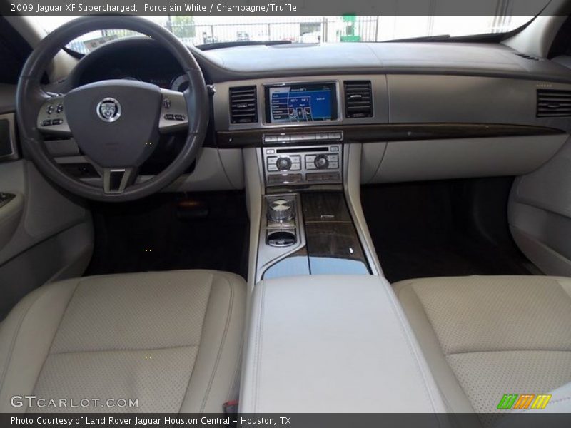 Porcelain White / Champagne/Truffle 2009 Jaguar XF Supercharged