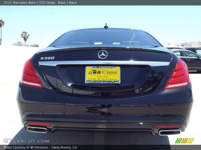 Black / Black 2015 Mercedes-Benz S 550 Sedan