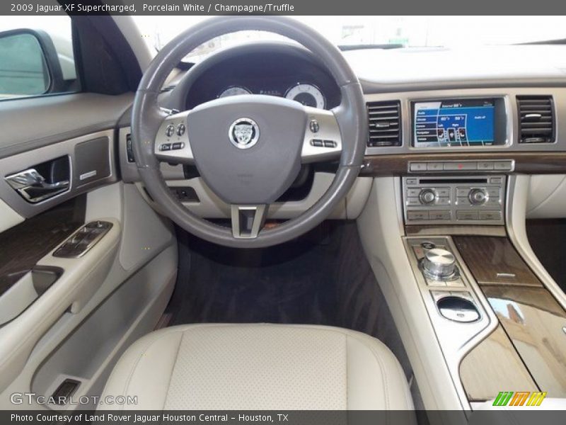 Porcelain White / Champagne/Truffle 2009 Jaguar XF Supercharged