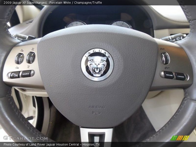 Porcelain White / Champagne/Truffle 2009 Jaguar XF Supercharged