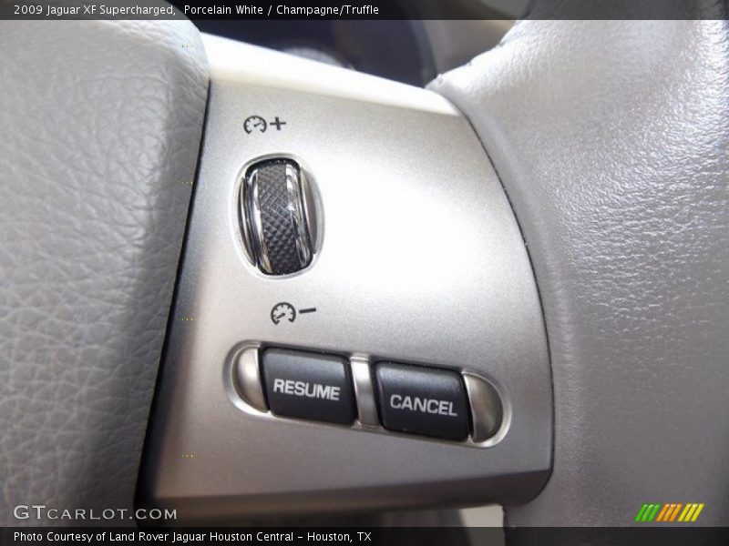 Porcelain White / Champagne/Truffle 2009 Jaguar XF Supercharged
