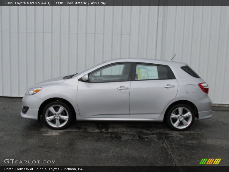 Classic Silver Metallic / Ash Gray 2009 Toyota Matrix S AWD