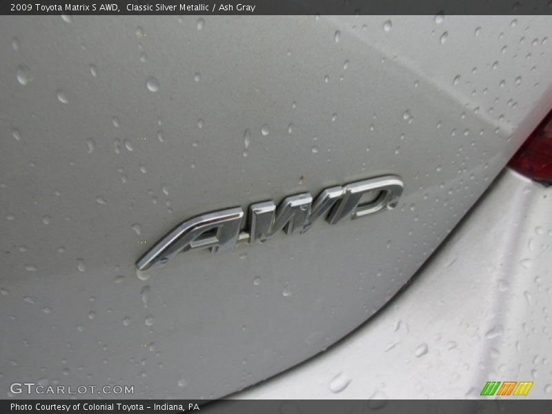 Classic Silver Metallic / Ash Gray 2009 Toyota Matrix S AWD