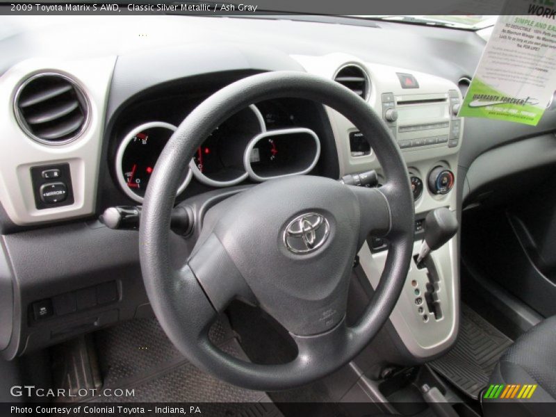 Classic Silver Metallic / Ash Gray 2009 Toyota Matrix S AWD