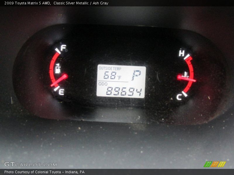 Classic Silver Metallic / Ash Gray 2009 Toyota Matrix S AWD