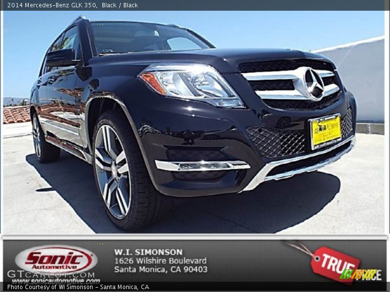 Black / Black 2014 Mercedes-Benz GLK 350