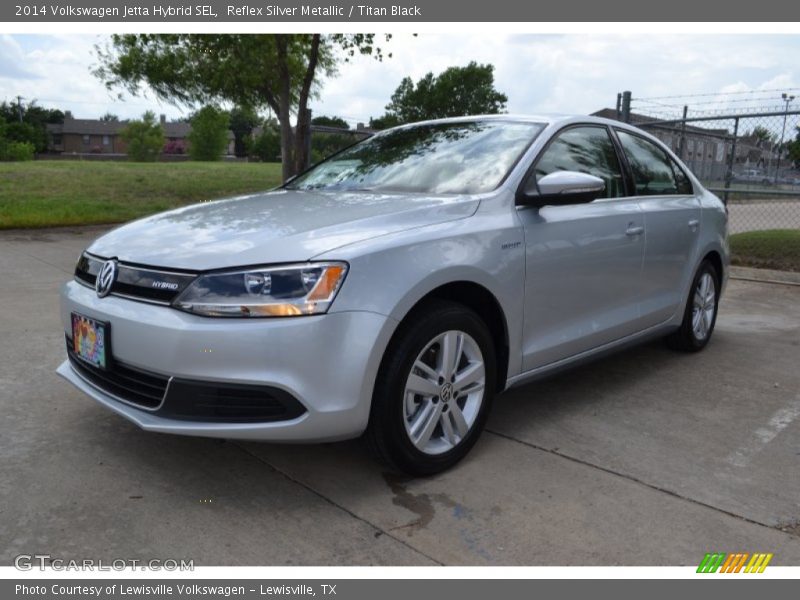 Reflex Silver Metallic / Titan Black 2014 Volkswagen Jetta Hybrid SEL