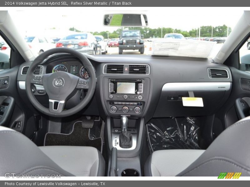 Reflex Silver Metallic / Titan Black 2014 Volkswagen Jetta Hybrid SEL