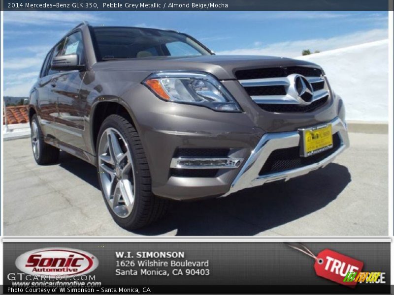 Pebble Grey Metallic / Almond Beige/Mocha 2014 Mercedes-Benz GLK 350