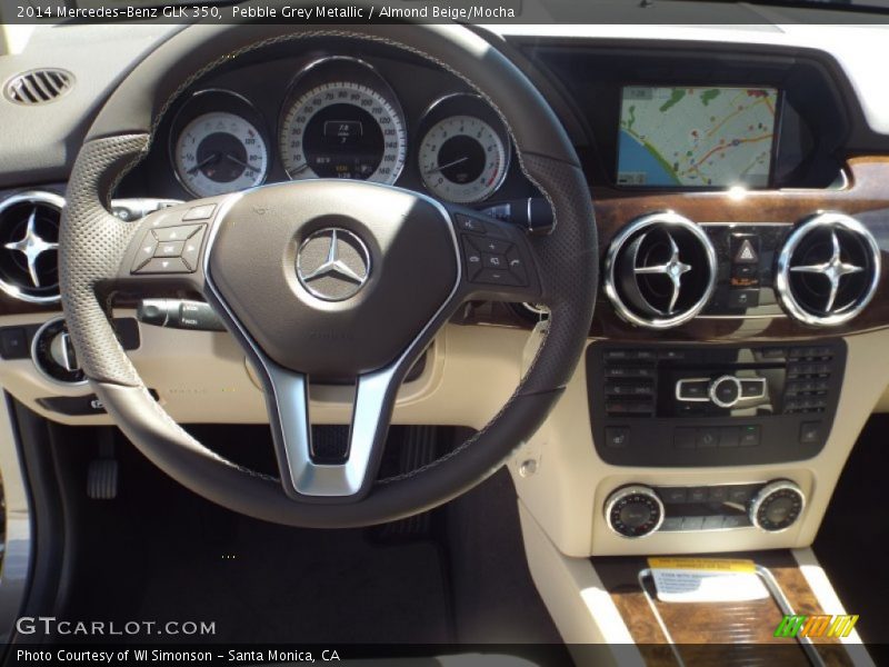 Pebble Grey Metallic / Almond Beige/Mocha 2014 Mercedes-Benz GLK 350