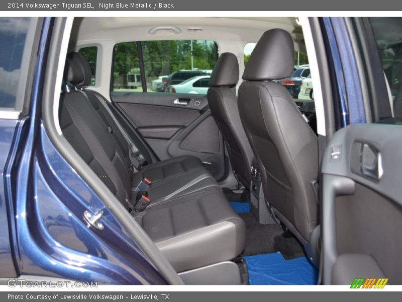 Night Blue Metallic / Black 2014 Volkswagen Tiguan SEL