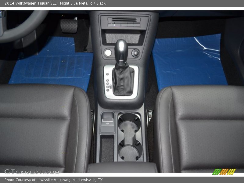 Night Blue Metallic / Black 2014 Volkswagen Tiguan SEL