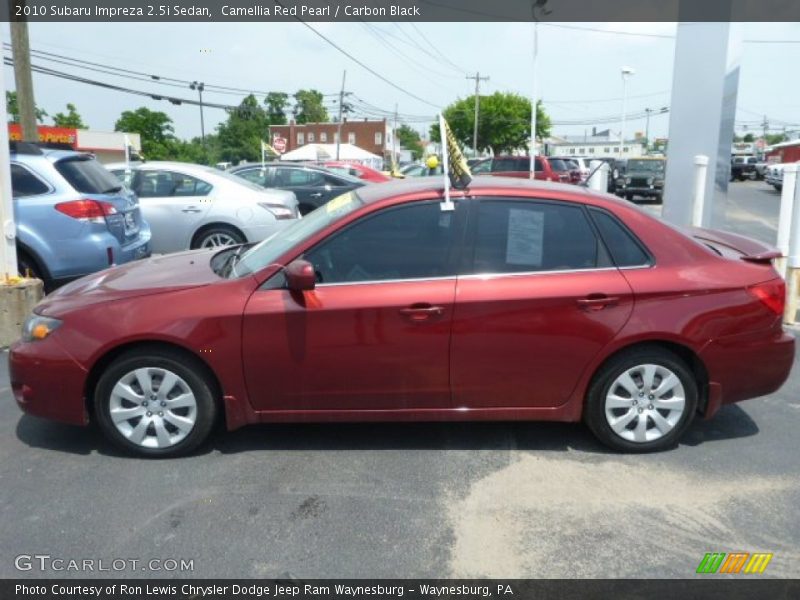 Camellia Red Pearl / Carbon Black 2010 Subaru Impreza 2.5i Sedan