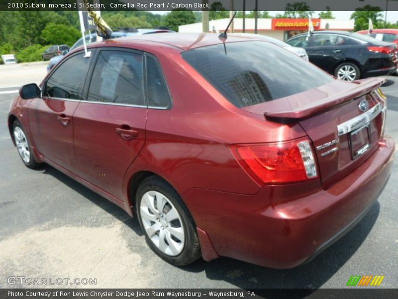 Camellia Red Pearl / Carbon Black 2010 Subaru Impreza 2.5i Sedan