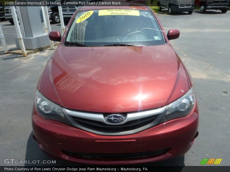 Camellia Red Pearl / Carbon Black 2010 Subaru Impreza 2.5i Sedan