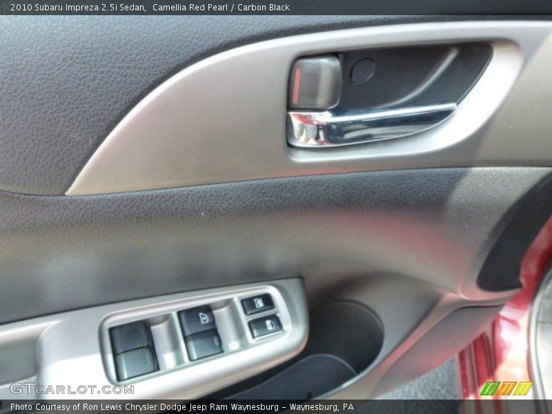 Camellia Red Pearl / Carbon Black 2010 Subaru Impreza 2.5i Sedan