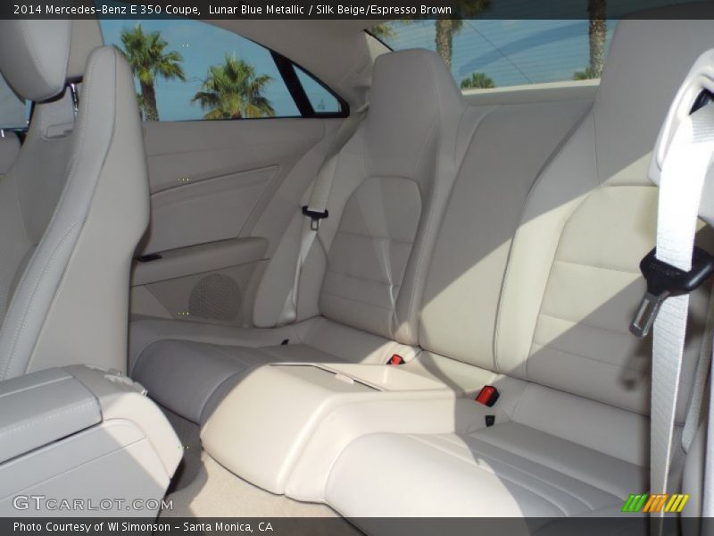 Lunar Blue Metallic / Silk Beige/Espresso Brown 2014 Mercedes-Benz E 350 Coupe