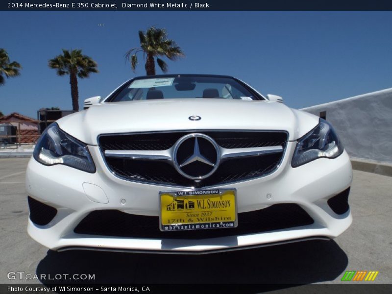 Diamond White Metallic / Black 2014 Mercedes-Benz E 350 Cabriolet