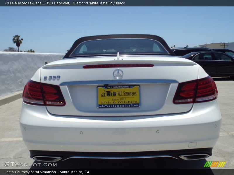 Diamond White Metallic / Black 2014 Mercedes-Benz E 350 Cabriolet