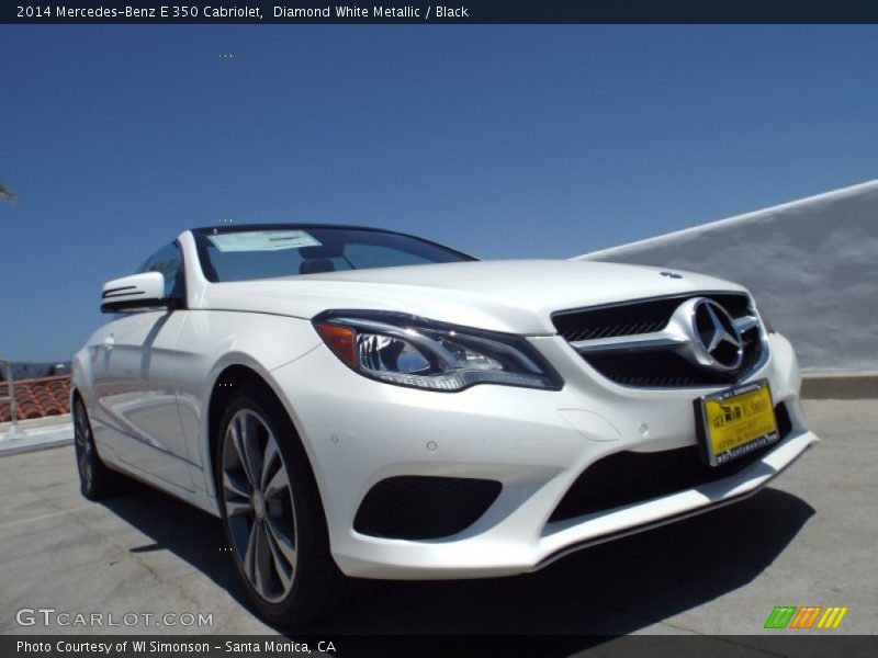 Diamond White Metallic / Black 2014 Mercedes-Benz E 350 Cabriolet