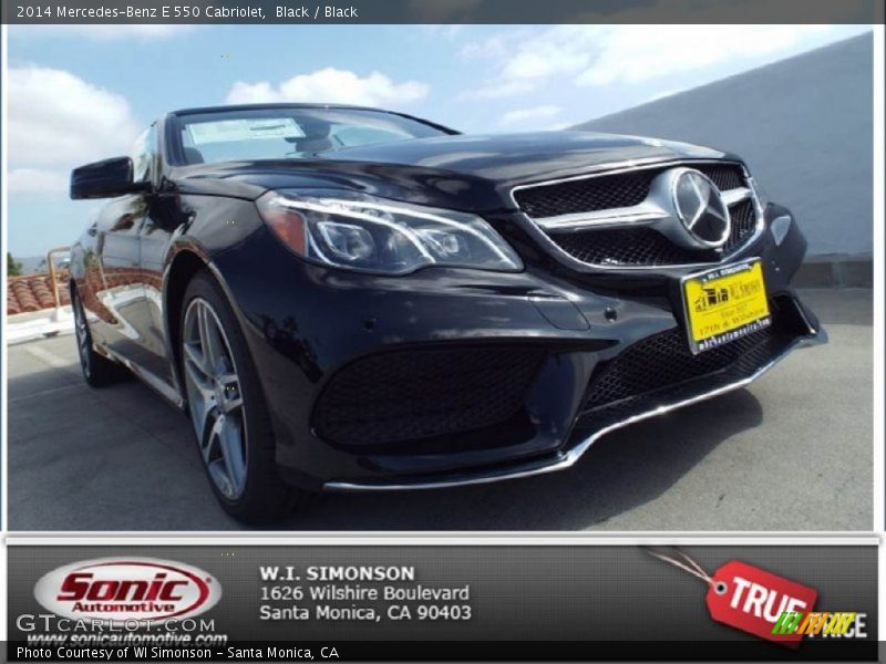Black / Black 2014 Mercedes-Benz E 550 Cabriolet