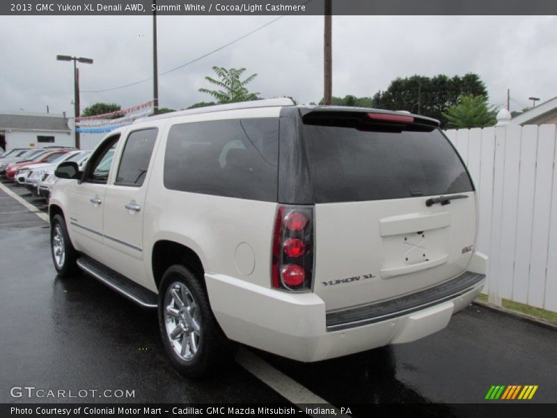 Summit White / Cocoa/Light Cashmere 2013 GMC Yukon XL Denali AWD