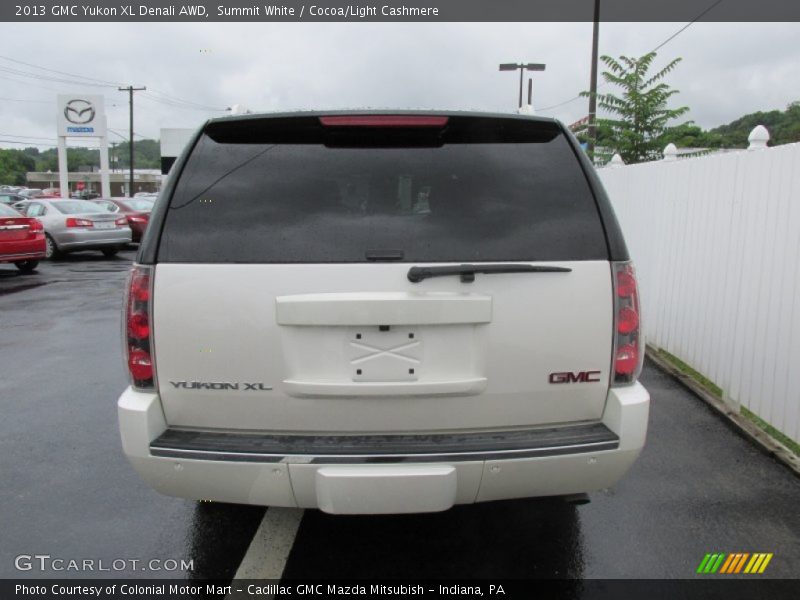 Summit White / Cocoa/Light Cashmere 2013 GMC Yukon XL Denali AWD