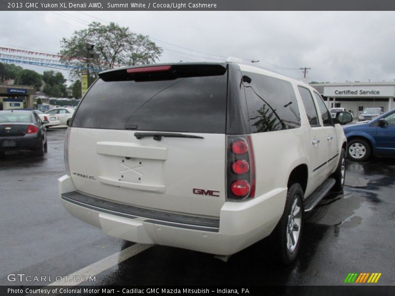Summit White / Cocoa/Light Cashmere 2013 GMC Yukon XL Denali AWD