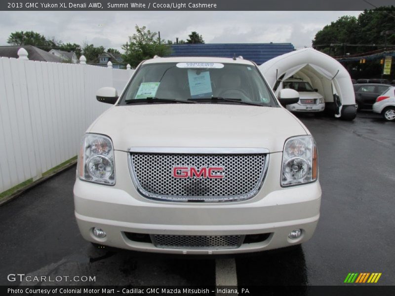 Summit White / Cocoa/Light Cashmere 2013 GMC Yukon XL Denali AWD