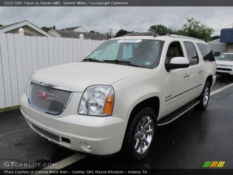 Summit White / Cocoa/Light Cashmere 2013 GMC Yukon XL Denali AWD