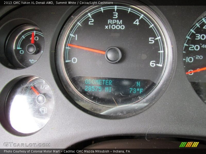 Summit White / Cocoa/Light Cashmere 2013 GMC Yukon XL Denali AWD
