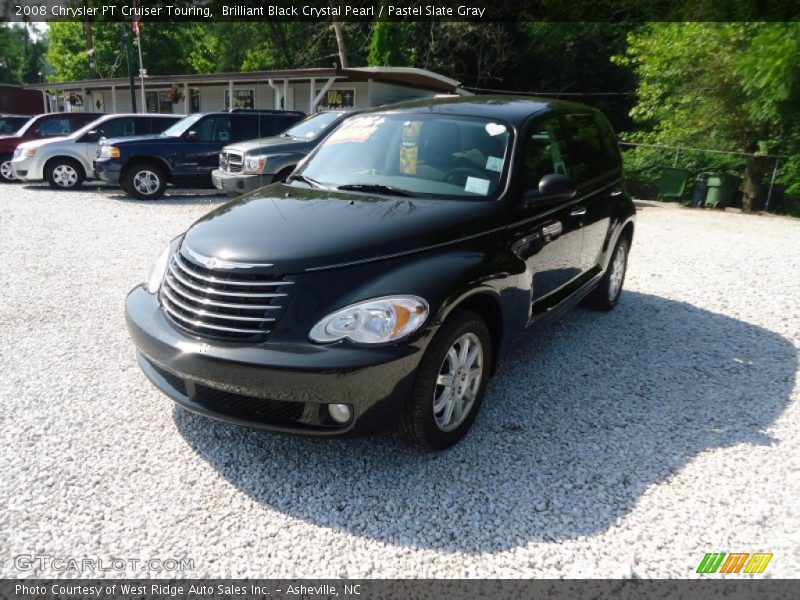 Brilliant Black Crystal Pearl / Pastel Slate Gray 2008 Chrysler PT Cruiser Touring