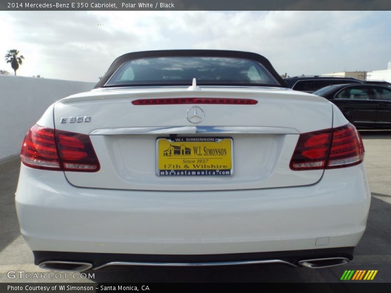 Polar White / Black 2014 Mercedes-Benz E 350 Cabriolet