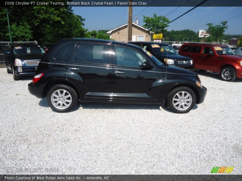 Brilliant Black Crystal Pearl / Pastel Slate Gray 2008 Chrysler PT Cruiser Touring
