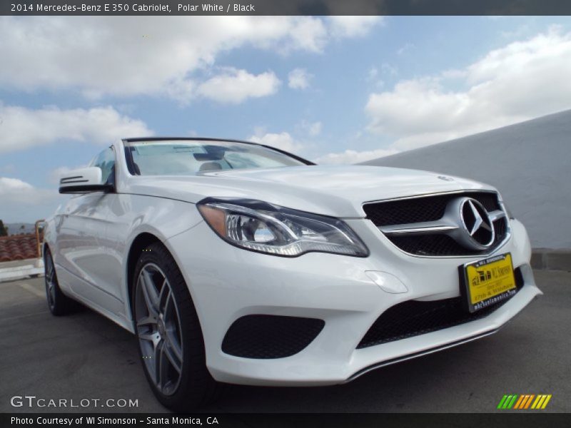 Polar White / Black 2014 Mercedes-Benz E 350 Cabriolet