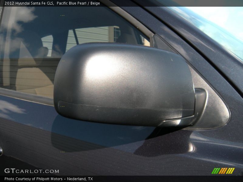 Pacific Blue Pearl / Beige 2012 Hyundai Santa Fe GLS