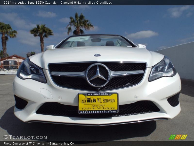 Diamond White Metallic / Grey/Black 2014 Mercedes-Benz E 350 Cabriolet