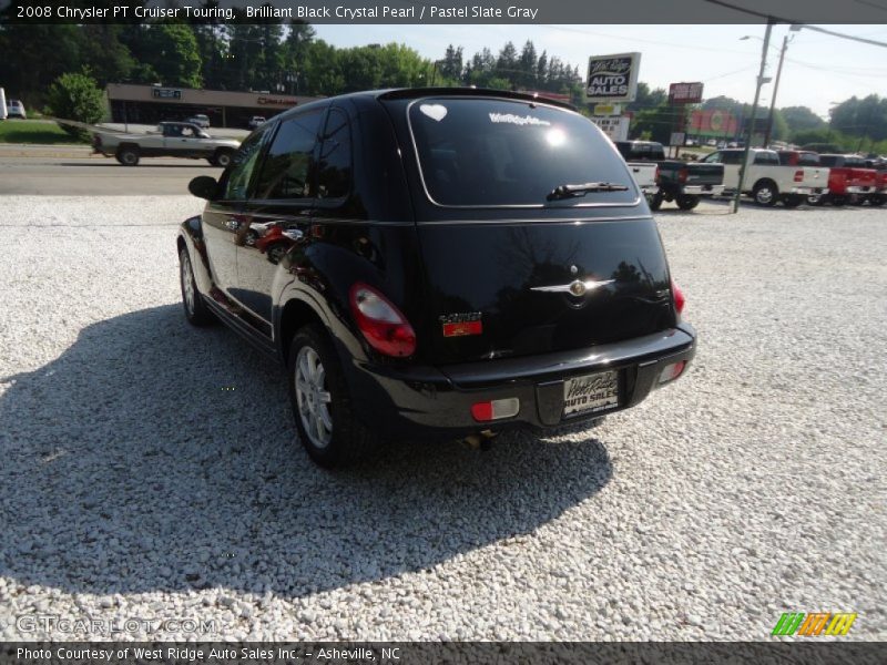 Brilliant Black Crystal Pearl / Pastel Slate Gray 2008 Chrysler PT Cruiser Touring