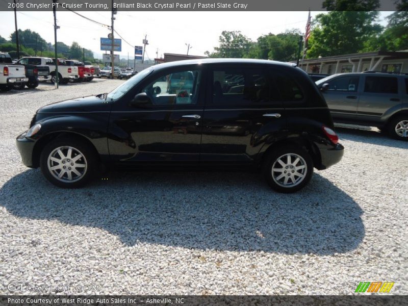 Brilliant Black Crystal Pearl / Pastel Slate Gray 2008 Chrysler PT Cruiser Touring