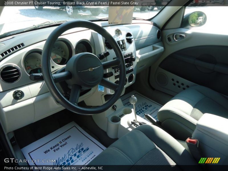 Brilliant Black Crystal Pearl / Pastel Slate Gray 2008 Chrysler PT Cruiser Touring
