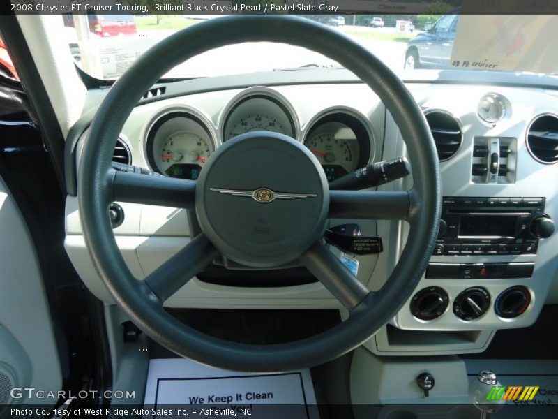 Brilliant Black Crystal Pearl / Pastel Slate Gray 2008 Chrysler PT Cruiser Touring